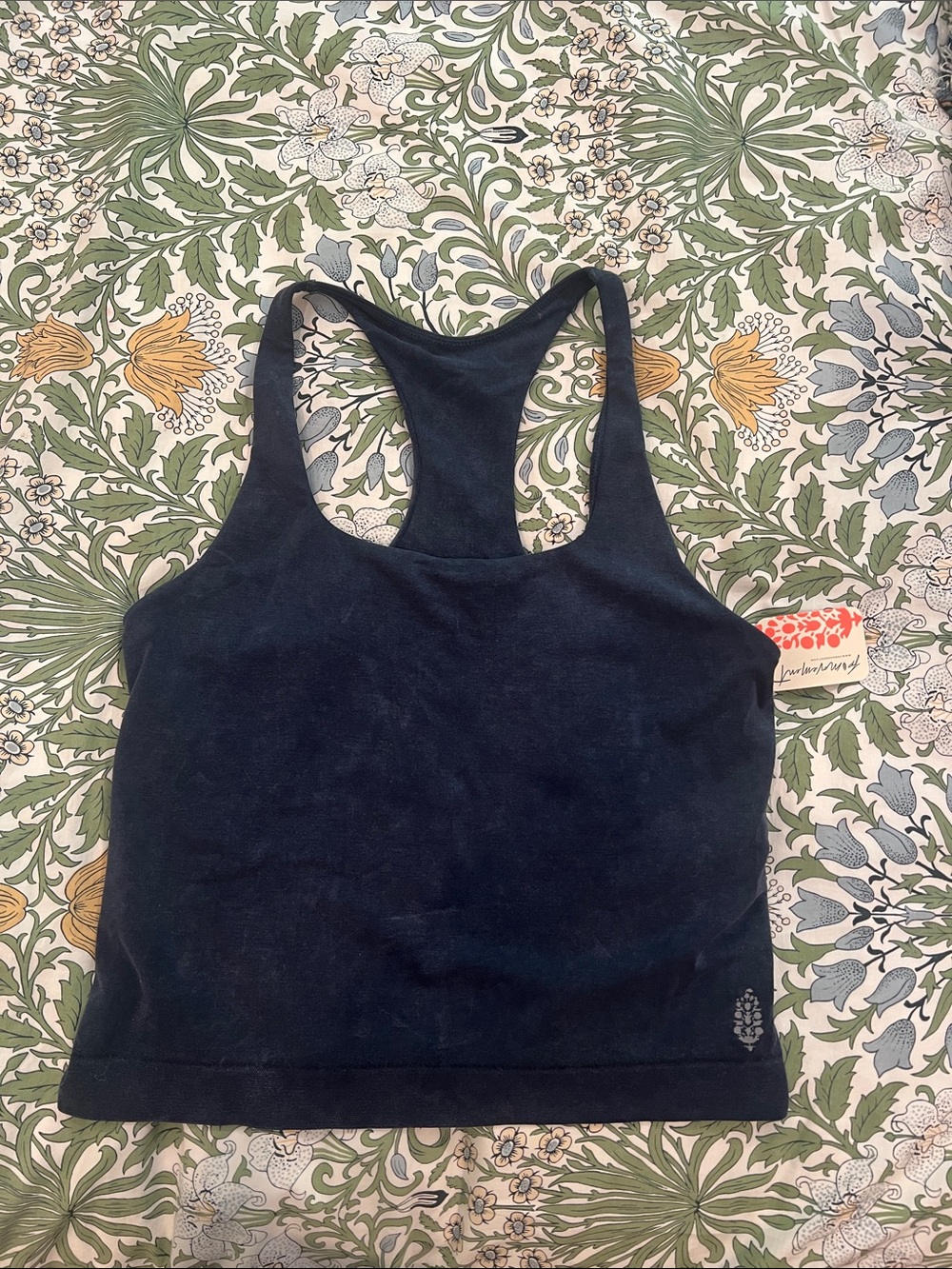 Free People Black Racerback Tank Top